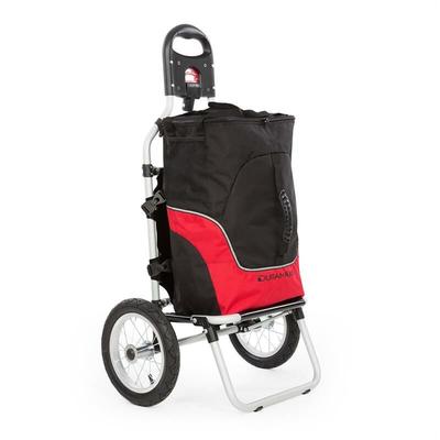 Duramaxx - Carry Red Fahrradanhänger Handwagen max Traglast 20 kg schwarz/rot Image