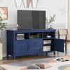 2 Doors and 2 Drawers TV Stand Open Style Cabinet living room Sideboard with navy finish