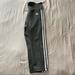 Adidas Pants & Jumpsuits | Adidas Three Stripe Cropped Leggings | Olive Green Size Medium | Color: Green/White | Size: M