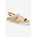 Women's Kato Sandal by Bella Vita in Natural Woven (Size 9 1/2 M)