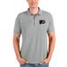 Men's Antigua Heathered Gray Philadelphia Flyers Affluent Polo