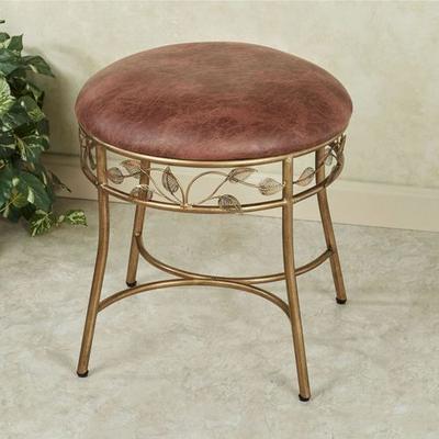 Eden Vanity Stool Ember Glow , Ember Glow