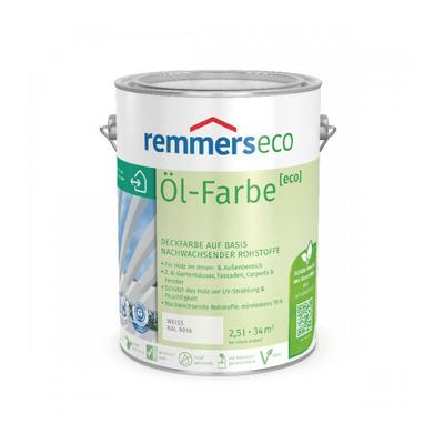 Remmers - l-Farbe [eco] tannengrün (ral 6009), 0,75 Liter, Öko Farbe für Holz innen und außen, mit Image