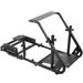 Anman Racing Game Simulator Stand, excluding Steering Wheel Pedal Shifter Seat, Steel in Black/Gray | 26 H x 57 W x 22 D in | Wayfair
