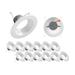 NICOR Lighting 6" 3000K Remodel LED Retrofit Recessed Lighting Kit in White | 3.5 H x 7.4 W in | Wayfair DLR566091203KWH-12PK