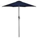 Northlight Seasonal 7.5ft Outdoor Patio Market Umbrella w/ Hand Crank Metal in Blue/Navy | 90 H x 78 W x 78 D in | Wayfair NORTHLIGHT HP18837