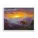 Stupell Industries Travelingsouthern Cowboy Mountain Valley Sunset White Framed Giclee Texturized Art By Jack Sorenson in Brown | Wayfair