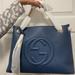 Gucci Bags | Gucci Soho Gg Lather Tote Brand New | Color: Blue | Size: Os