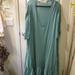 Free People Dresses | Free People!>Long Maxi Dress! Sleeves>Scoop Neck>Layered Bottom>Lt. Green | Color: Green | Size: S