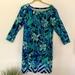 Lilly Pulitzer Dresses | Nwot Lilly Dolman Sleeve Knit Dress. Giraffe And Floral Print. Never Worn. | Color: Blue/Green | Size: Xl