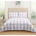 Everyday Buffalo Plaid Quilt Set by Truly Soft in Grey White (Size TWINXL)