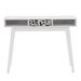 CorLiving LFF-301-D Acerra Entryway Table/Desk, White and Black - LFF-301-D