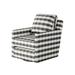 Armchair - Latitude Run® 31" Wide Polyester Armchair Chenille/Revolution Performance Fabrics® in Gray/White | 40 H x 31 W x 37 D in | Wayfair