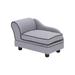 Teamson Pets Bolster Dog Bed Polyester in Gray | 16.5 H x 17 W x 27.5 D in | Wayfair ST-M10006LG