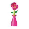 Brosse vaisselle fleur - rose - Vigar