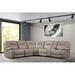 Brown Reclining Sectional - Winston Porter Karsun 131.5" Wide Symmetrical Reclining Corner Sectional Polyester | 43 H x 131.5 W x 118.5 D in | Wayfair