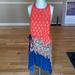 Free People Dresses | Intimately Free People Dress Coral & Blue | Color: Blue/Orange | Size: M
