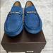 Gucci Shoes | Gucci Men’s Horsebit Driver Shoes | Color: Blue | Size: 8.5