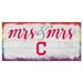 Cleveland Indians 6'' x 12'' Pride Mrs & Sign