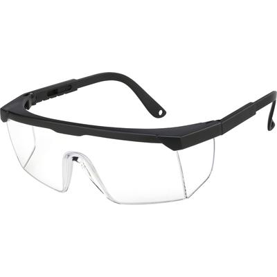 Zenni Protective Glasses / Goggles Black Plastic Full Rim Frame, Eye Protection / Guard, Fit-Over Enabled