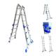 Telescopic Multi Purpose Combination Step Ladder System | 4x4 RUNGS