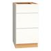 Dwelling Cabinet Co Rosemont 18" W X 34.5" H X 24" D Fully Assembled 3-Drawer Base Cabinet | 34.5 H x 18 W x 24 D in | Wayfair 3DB18-SFO19-P-PA-A