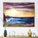 East Urban Home Water Sea Sky Sunset Beauty In Nature Waves - Nautical & Coastal Canvas Wall Art Print Canvas | 12 H x 20 W x 1 D in | Wayfair