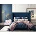 Wade Logan® Autom Upholstered Platform Bed, Solid Wood in Blue | Twin | Wayfair 459BC8D83E0343C5AD097C6DA00F9007