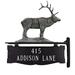 Montague Metal Products Inc. 2-Line Address Post Metal in Gray | 14.75 H x 14.75 W x 0.32 D in | Wayfair CPSO-2-47Swedish Iron