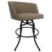 Charlton Home® Analee Swivel Tilt Counter & Bar Stools Upholstered/Metal in Brown | 40 H x 22 W x 21 D in | Wayfair