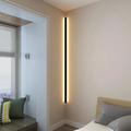 Orren Ellis Minimalist Linear Wall Lamp/+ Plug Metal in Black | 24" H x 1.5" W x 1.5" D | Wayfair E4AA27A88DFF48479F047572ABF6DED1