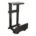 Inbox Zero Adjustable CPU Desktop Computer Tower Holder Under Desk Mount Metal in Black | 21.75 H x 10 W x 11.5 D in | Wayfair