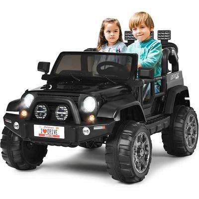 Costway - 2 Sitzer Kinderauto mit 2,4G-Fernbedienung, 3 Gang Elektroauto mit MP3, Musik, Hupe und Image