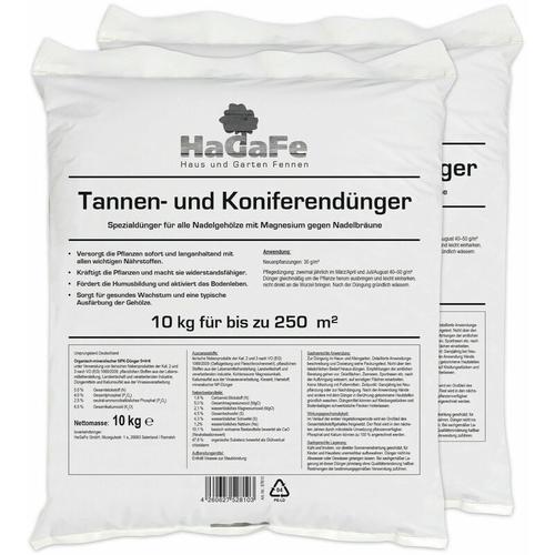 Hagafe - Tannendünger Koniferendünger Lebensbaumdünger Zypressendünger Dünger 20kg (2 x 10 kg)