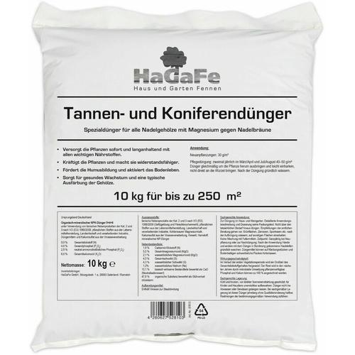Hagafe - Tannendünger Koniferendünger Lebensbaumdünger Zypressendünger Dünger 10kg (1 x 10 kg)