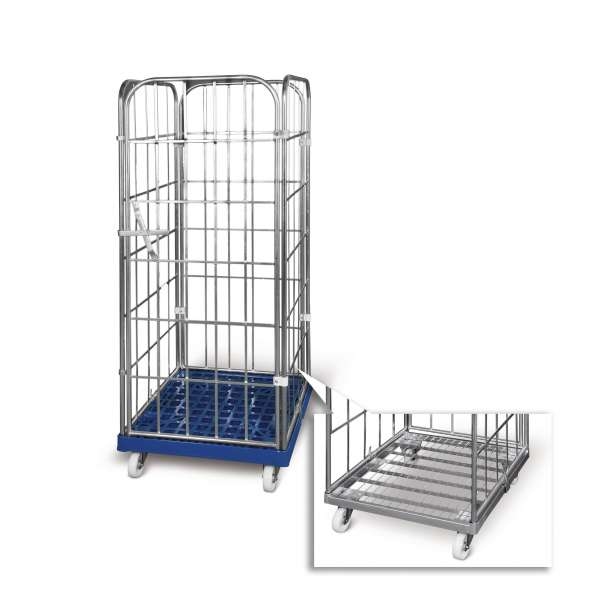 Rollbehälter 1460 ME, 710 x 800 mm, 4-seitig, 1 Vorderwand, Cr 3 Image