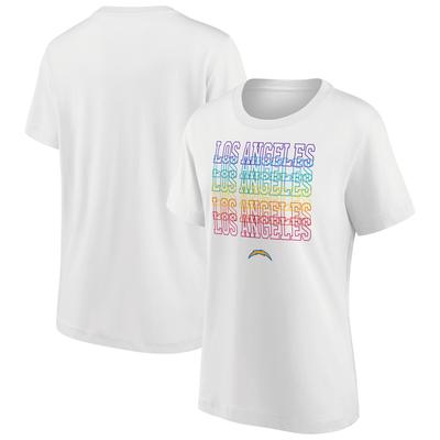 Los Angeles Chargers Pride Graphic T-Shirt – Weiß – Damen Image