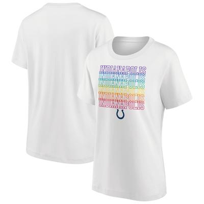 Indianapolis Colts Pride Graphic T-Shirt – Weiß – Damen Image