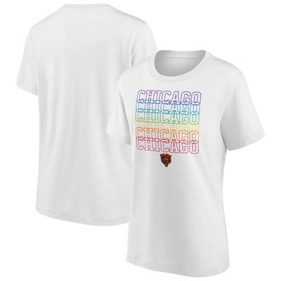 Chicago Bears Pride Graphic T-Shirt – Weiß – Damen Image