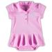 Girls Infant Garb Pink Ohio State Buckeyes Caroline Cap Sleeve Polo Bodysuit