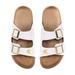 Women's FOCO Michigan State Spartans Double-Buckle Sandals