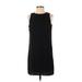 H&M Casual Dress - Shift: Black Solid Dresses - Women's Size 4