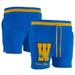 "Men's NBA x Keiser Clark Royal/Yellow Golden State Warriors No Caller ID Knit Shorts"