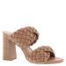 Steve Madden Twisted Block Sandal - Womens 7.5 Tan Sandal Medium