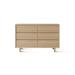 Omosa House Dia 6 Drawer 55" W Solid Wood Double Dresser Wood in Orange | 34 H x 55 W x 18 D in | Wayfair W30-109724F08