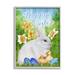 Stupell Industries Happy Easter Spring Bunny Rabbit Phrase Ba Chicks Sheri H Wood in Brown | 20 H x 16 W x 1.5 D in | Wayfair ak-532_gff_16x20