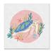 Stupell Industries Gracious Turtle Ocean Seaweed Shell Starfish Marine Reptile Deborah Curiel Canvas in Blue/Green/Pink | Wayfair ak-491_wd_12x12