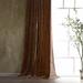 Rosdorf Park Annita Solid Faux Silk Velvet Romantic Western 48x108 inch Single Curtain Panel in Brown | 108 H in | Wayfair