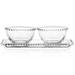 Everly Quinn Sereno 3 Piece Glass Serving Platter & Bowl Set Glass | 4.5 H x 5.6 W x 12 D in | Wayfair AF5A89F75C7C49748D706D9B4509EF59