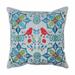 Snowflakes and Berries 20-inch Pillow Mulitcolored - Red - 18 X 18 X 5